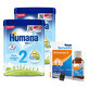 Humana ProBalance 2, follow-on milk, after 6 months, 2 x 750 g + Benelife Vitamin D3, 5.5 ml free of charge