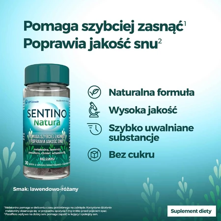 Sentino Natura, Gelees, Lavendel- und Rosengeschmack, 30 Stück