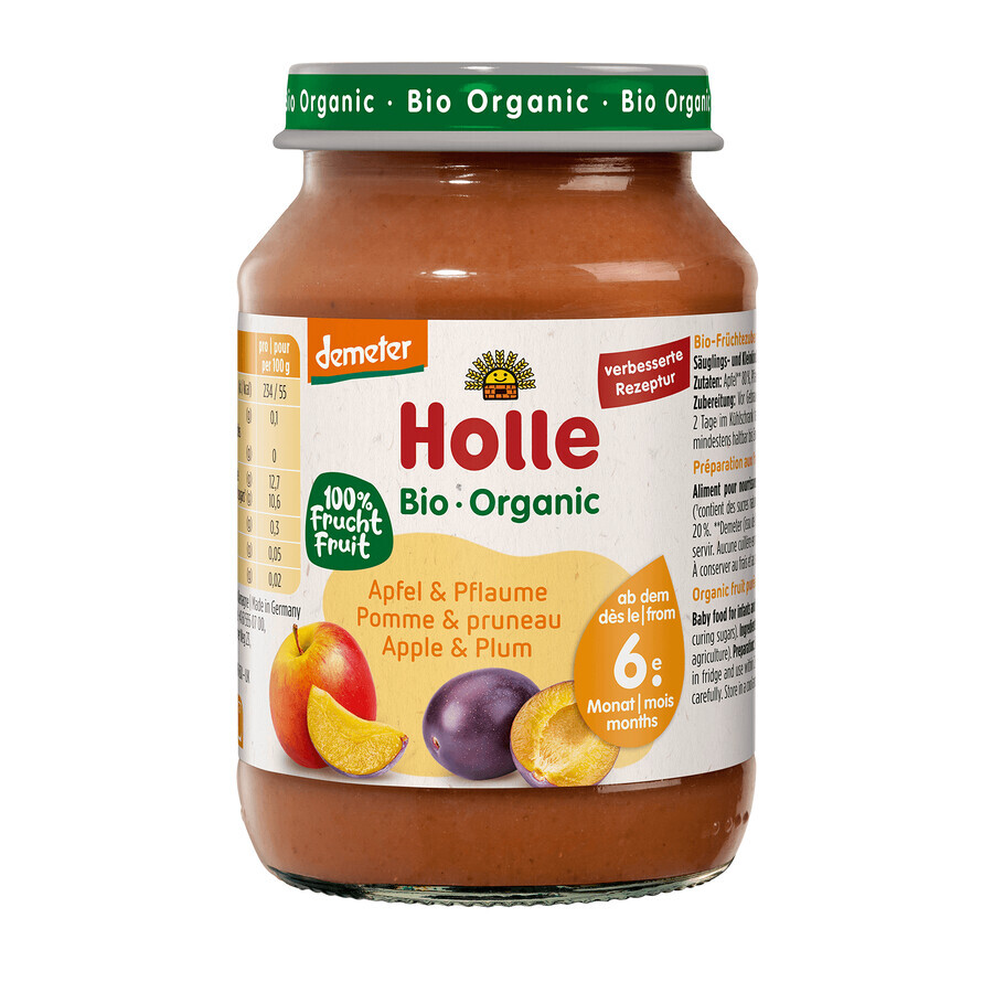 Holle Dessert Bio, Apfel und Pflaume, nach 6 Monaten, 190 g Holle Dessert Bio, Apfel und Pflaume, nach 6 Monaten, 190 g