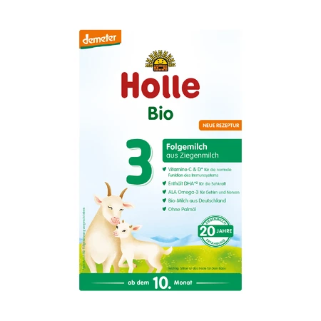 Holle Bio 3, auf Ziegenmilchbasis, ab 10 Monaten, 400 g