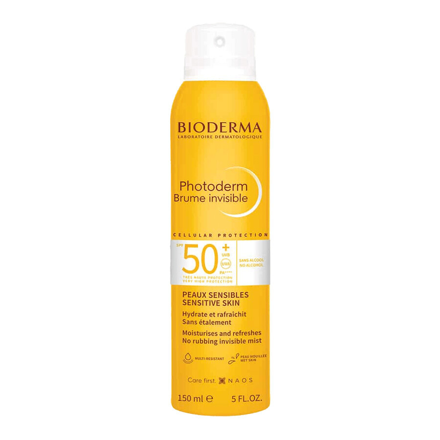 Cumpără Bioderma Photoderm Brume Invisible, ceață transparentă pentru corp și față, SPF 50+, 150 ml Bioderma Photoderm Brume Invisible, ceață transparentă pentru corp și față, SPF 50+, 150 ml