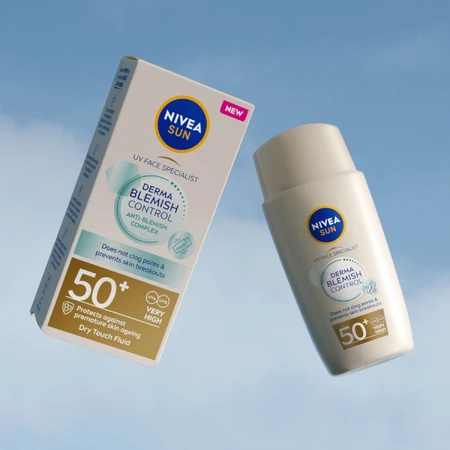 Nivea Sun Derma Skin Clear, Gesichtsfluid, SPF 50+, 40 ml