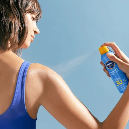 Nivea Sun Protect &amp; Dry Touch, loción solar en spray, SPF 30, 200 ml