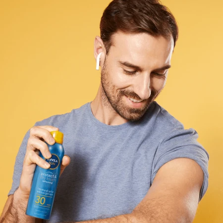 Nivea Sun Protect &amp; Dry Touch, loción solar en spray, SPF 30, 200 ml