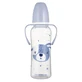 Canpol Babies, biberon fin avec poignée, animaux mignons, 11/845, bleu, à partir de 12 mois, 250 ml