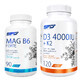 Set SFD Mag Mag B6 Forte, 90 tablets + D3 4000 IU + K2, 120 tablets +