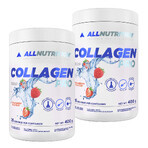Allnutrition Collagen Pro set, aromă de căpșuni, 2 x 400 g Allnutrition Collagen Pro set, aromă de căpșuni, 2 x 400 g