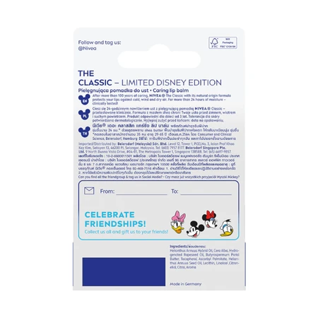 Nivea Mickey Mouse, lipstick, care, The Original, 4.8 g