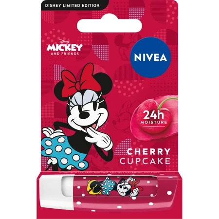 Nivea Minnie Mouse, lipstick, care, Cherry Cupcake, 4.8 g