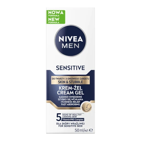 Nivea Men Sensitive, gel-crema facial, 50 ml