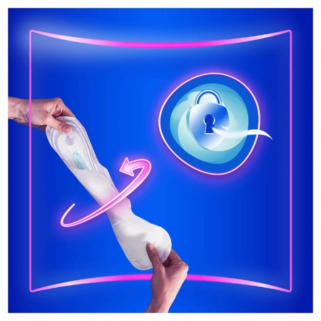 Always Platinum, serviettes hygiéniques avec ailettes, taille 3, Day &amp; Night, 22 pièces