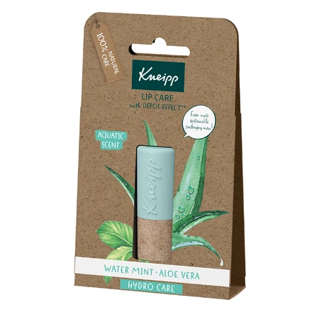 Kneipp Hydro Care, lip balm, aloe vera and mint, 4.7 g