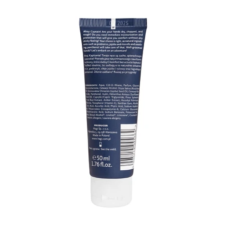 Hagi Men Ahoj Kapitan, natural prebiotic hand cream, moisturizing and protective, 50 ml