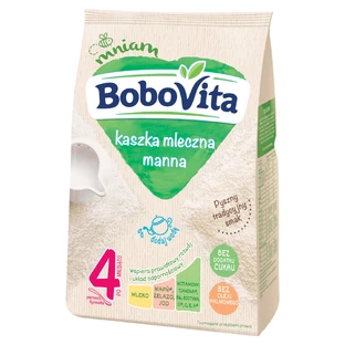 BoboVita Papilla de sémola, leche, sin azúcares añadidos, a partir de 4 meses, 230 g