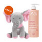 SVR Topialyse Baume Lavant, n&#228;hrende Reinigungslotion f&#252;r sehr trockene und atopische Haut, 400 ml + Pl&#252;schmaskottchen gratis