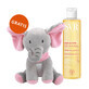 SVR Topialyse Huile, cleansing micellar oil for the whole family, sensitive, dry and atopic skin, biodegradable, 200 ml + free plush mascot