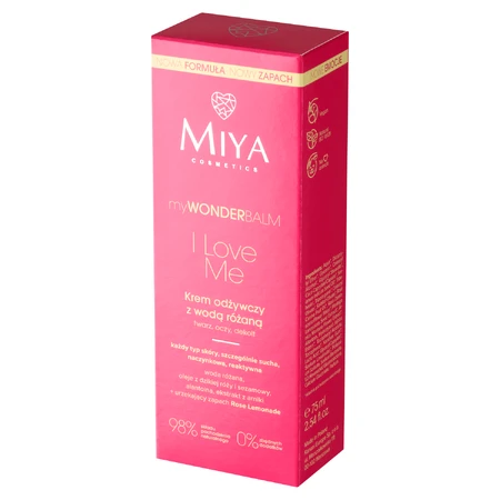 Miya myWONDERBALM I Love Me nourishing cream with rose water, 75 ml