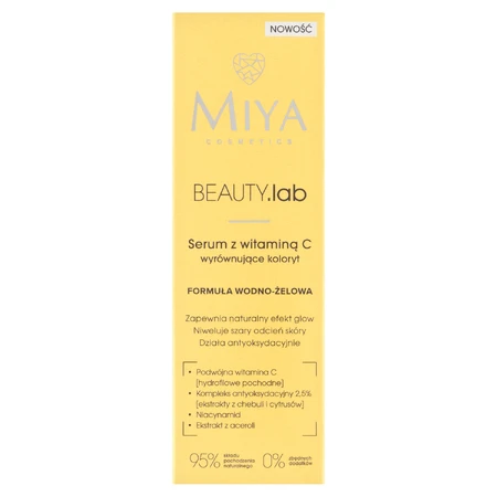 Miya BEAUTY.lab, Suero de vitamina C para unificar el tono de la piel, 30 ml