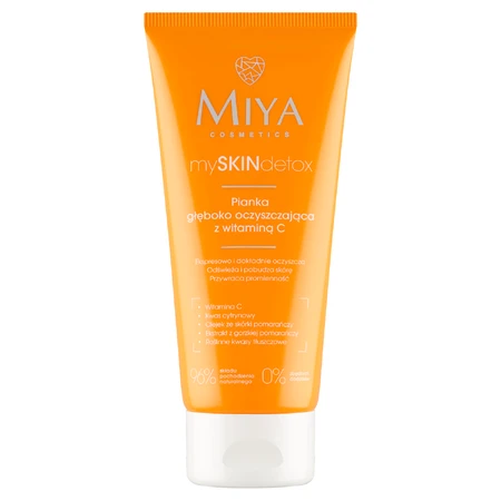 Miya mySKINdetox, deep cleansing foam with vitamin C, 100 ml