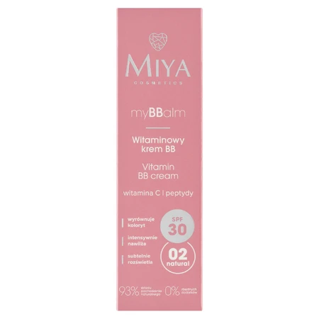 Miya myBBalm, crème BB vitaminée, SPF 30, 02 naturel, 30 ml