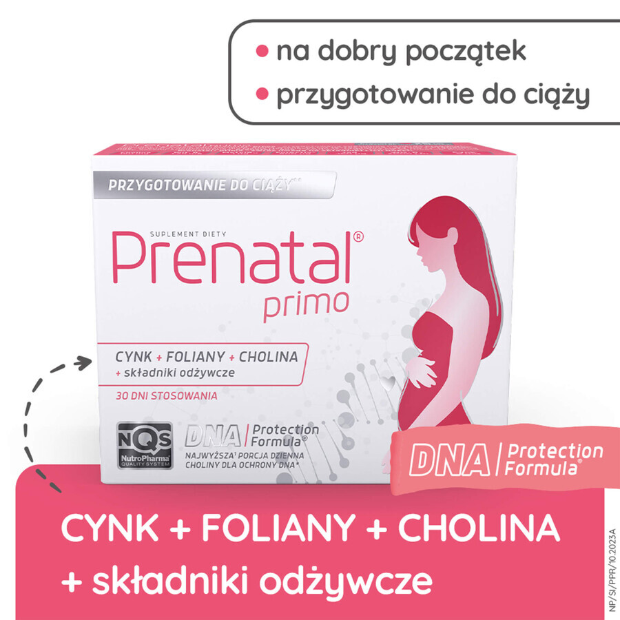 Set Prenatal Primo, 30 cápsulas + Nucleox Primo, 30 cápsulas