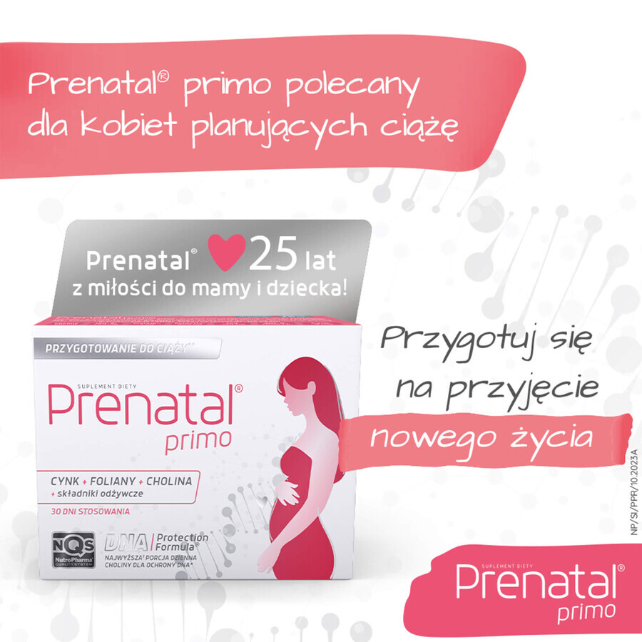 Set Prenatal Primo, 30 cápsulas + Nucleox Primo, 30 cápsulas