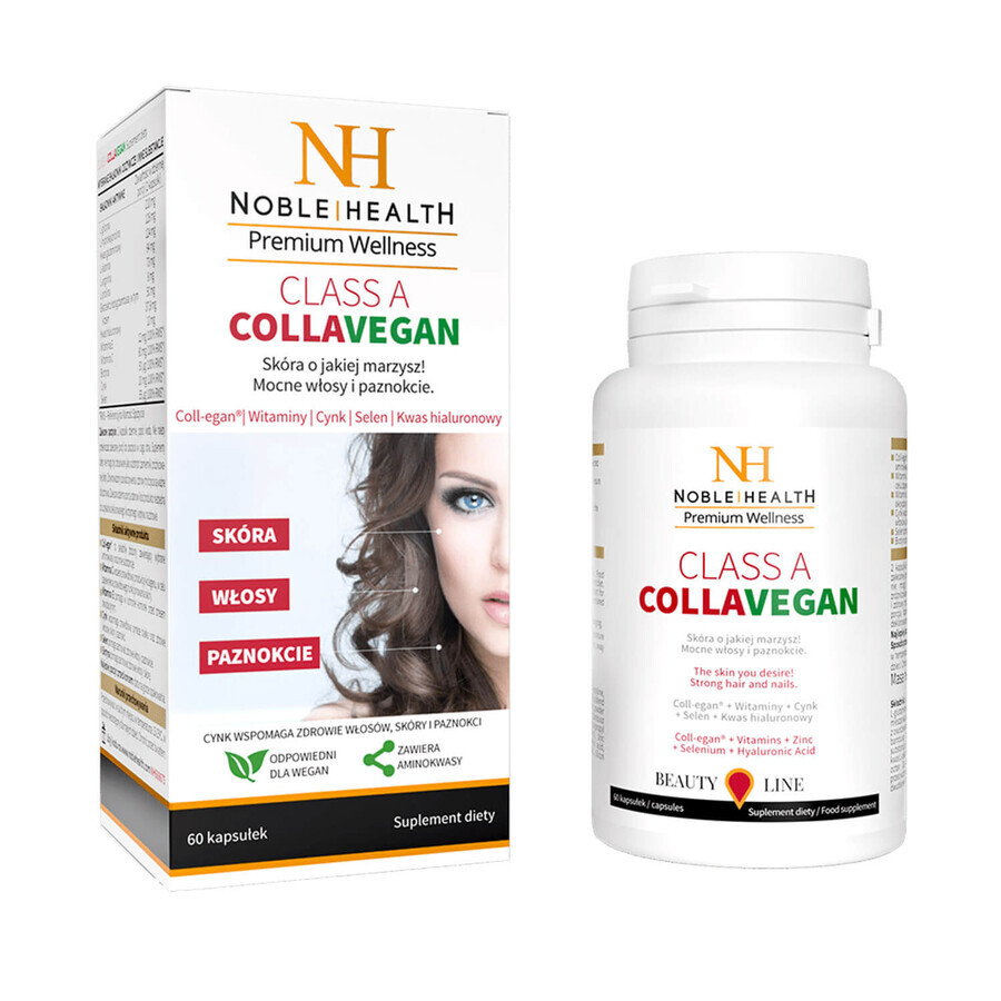 Noble Health Collagen + Vitamin C set, 100 g + Class A CollaVegan, 60 capsules