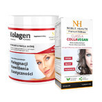 Noble Health Collagen + Vitamin C set, 100 g + Class A CollaVegan, 60 capsules
