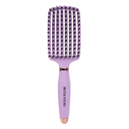 Sister Young, cepillo para el cabello con cerdas naturales, Ovia Liliac, 1 pieza
