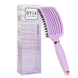 Sister Young, cepillo para el cabello con cerdas naturales, Ovia Liliac, 1 pieza