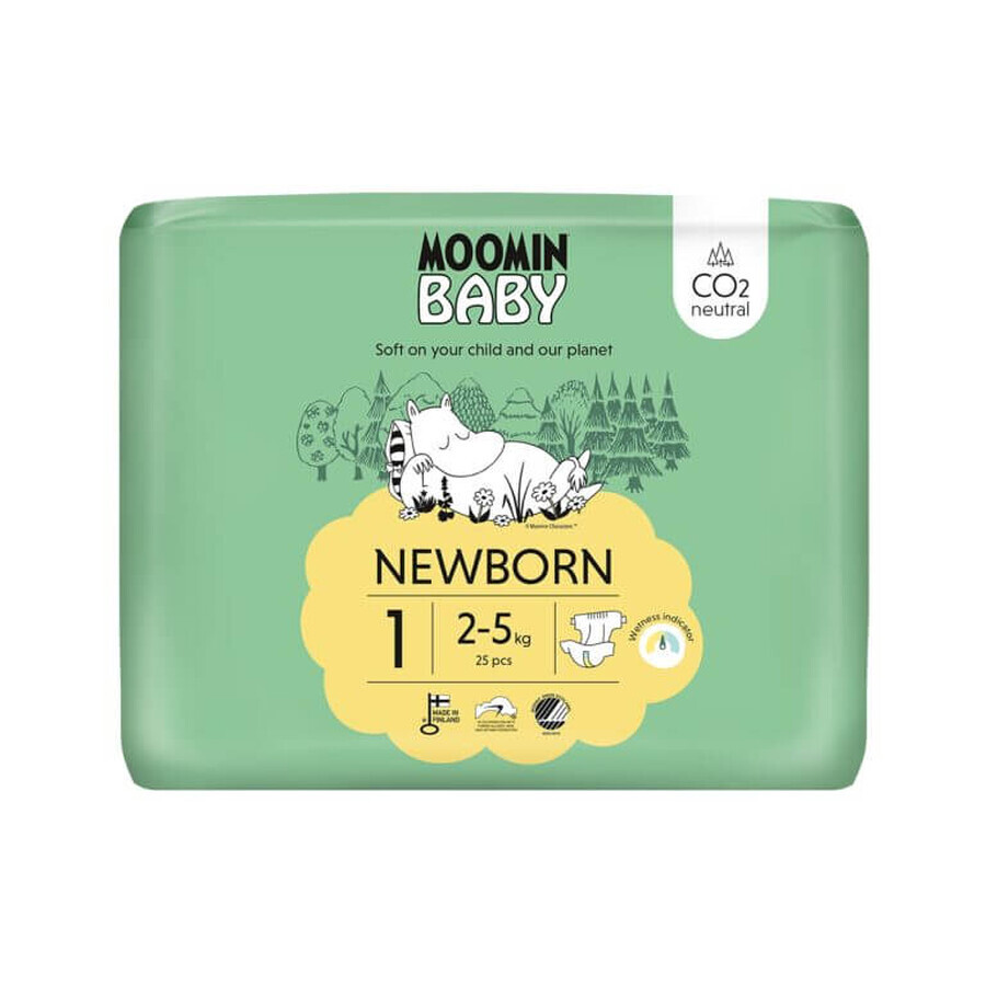 Shop Mumin Baby, Windeln, Größe 1, 2-5 kg, 25 Stück Mumin Baby, Windeln, Größe 1, 2-5 kg, 25 Stück