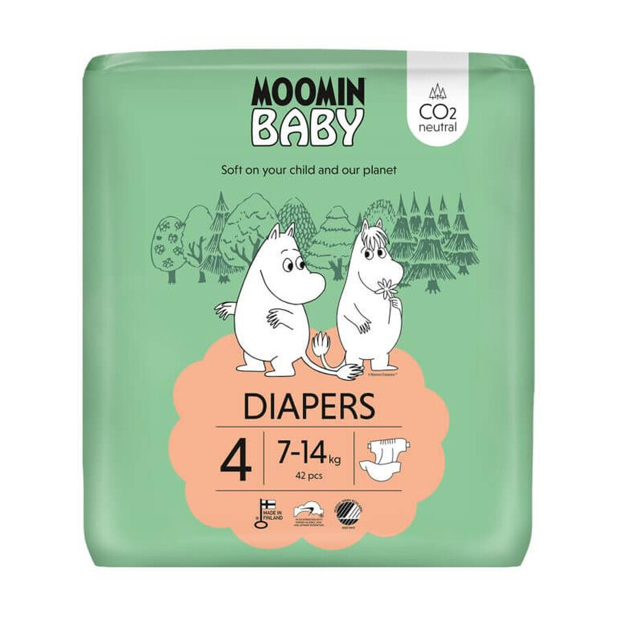 Buy Moomin Baby, diapers, size 4, 7-14 kg, 42 pcs Moomin Baby, diapers, size 4, 7-14 kg, 42 pcs