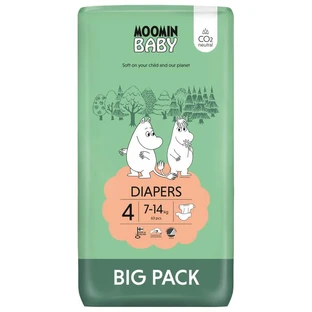 Moomin Baby, couches, taille 4, 7-14 kg, 63 pcs