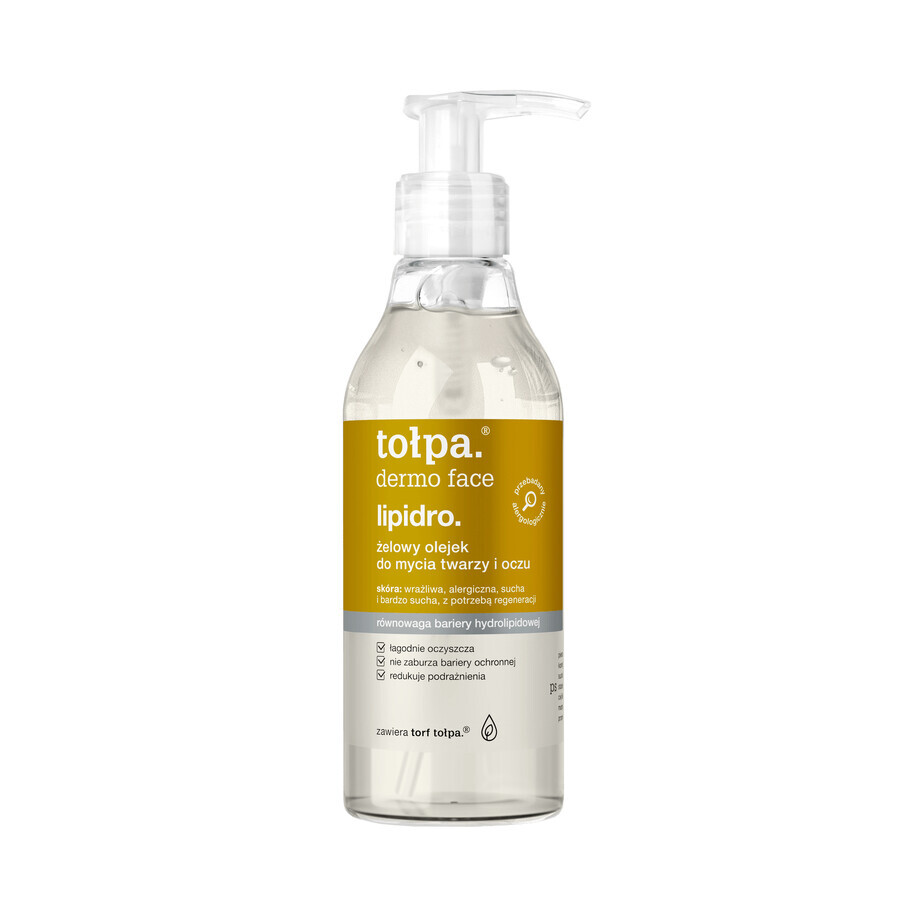 Cumpără Tolpa Dermo Face Lipidro, Gel de spălare pentru față și ochi, 195 ml Tolpa Dermo Face Lipidro, Gel de spălare pentru față și ochi, 195 ml