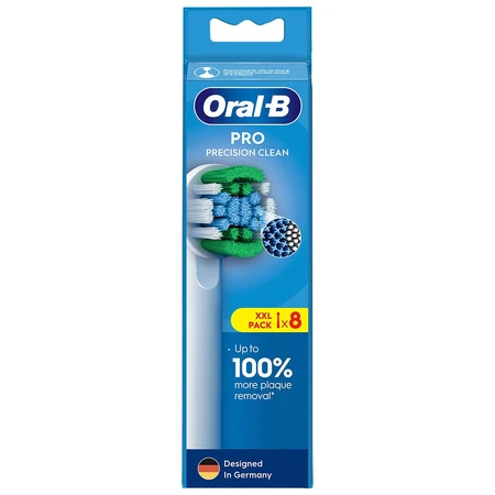 Oral-B Pro Precision Clean, replacement tips for a Clean Maximiser electric toothbrush, 8 pieces