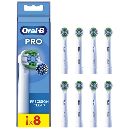 Oral-B Pro Precision Clean, replacement tips for a Clean Maximiser electric toothbrush, 8 pieces