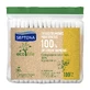 Septona Ecolife, biologisch abbaubare Wattestäbchen, 100 Stück