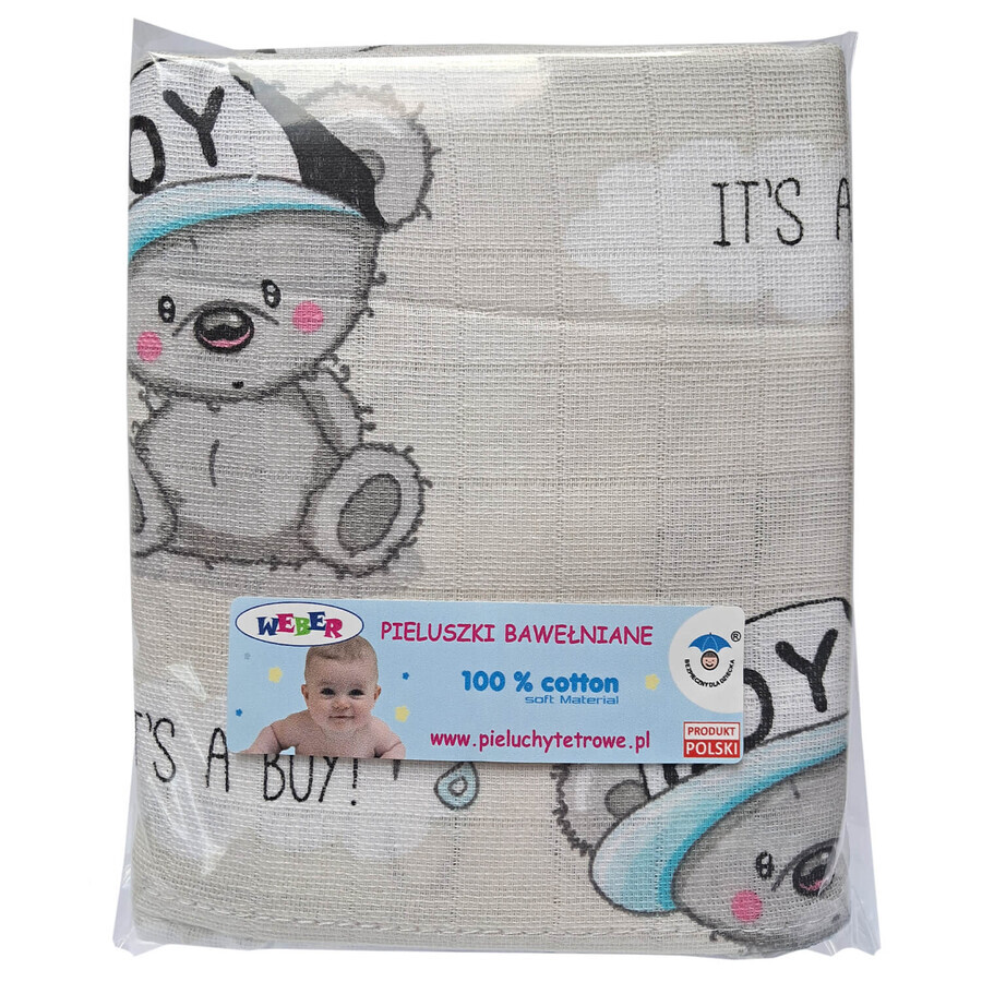 Buy Weber Lux Print, tetanus diapers, 70 x 80 cm, 100% cotton, colored, 5 pieces Weber Lux Print, tetanus diapers, 70 x 80 cm, 100% cotton, colored, 5 pieces