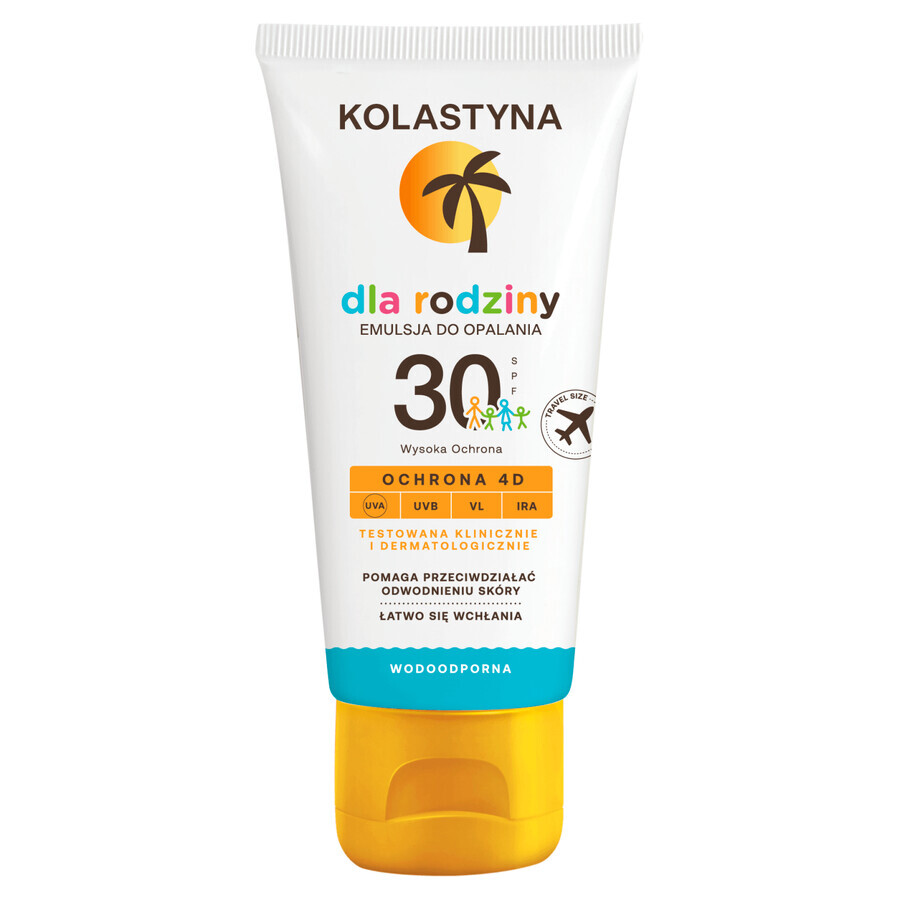 Shop Kolastyna Family, Sonnenschutzemulsion, für Kinder und Erwachsene, SPF 30, 80 ml Kolastyna Family, Sonnenschutzemulsion, für Kinder und Erwachsene, SPF 30, 80 ml