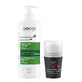 Set Vichy Homme, antiperspirant roll-on for men, 72-hour protection, 50 ml + Dercos Anti Dandruff DS, anti-dandruff shampoo, 390 ml