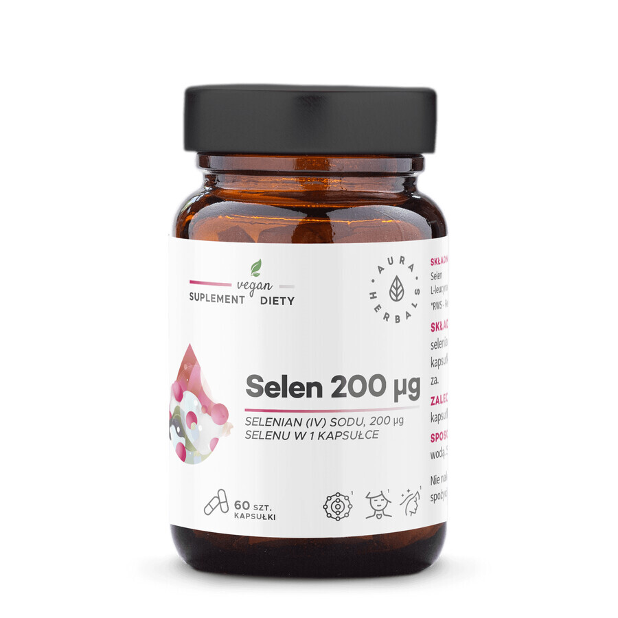 Boutique Aura Herbals Selenium 200 µg, 60 gélules Aura Herbals Selenium 200 µg, 60 gélules