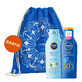Nivea Sun Kids Protect &amp; Care Set, 5 in 1 sunscreen lotion for kids, SPF 50+, 200 ml + after suncare lotion, 200 ml + free backpack