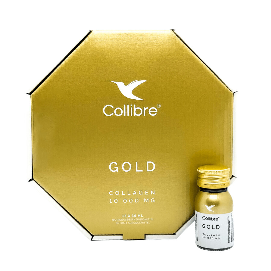 Collibre Gold Shot, collagene 10000 mg, 30 ml x 15 pezzi