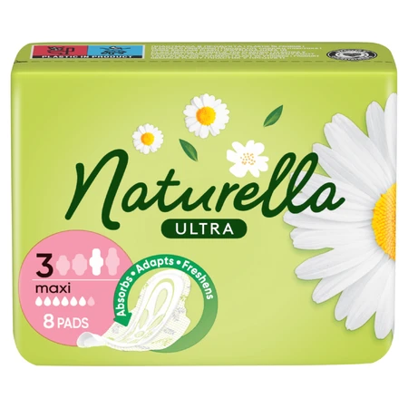 Naturella Ultra, Damenbinden mit Flügeln, Kamille, Maxi, 8 Stück