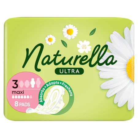 Naturella Ultra, Damenbinden mit Flügeln, Kamille, Maxi, 8 Stück