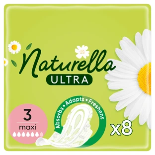 Naturella Ultra, Damenbinden mit Flügeln, Kamille, Maxi, 8 Stück
