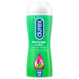Durex, gel hidratante íntimo y de masaje 2en1, aloe, 200 ml
