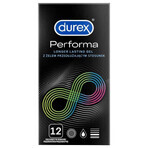 Durex Performa condoms with lubricant for prolonging intercourse, 12 pieces Durex Performa condoms with lubricant for prolonging intercourse, 12 pieces