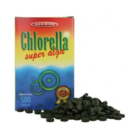 Chlorella, pressed algae, 500 tablets