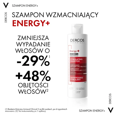 Vichy Dercos Energiegevende, Versterkende Shampoo voor Haar, 200 ml
